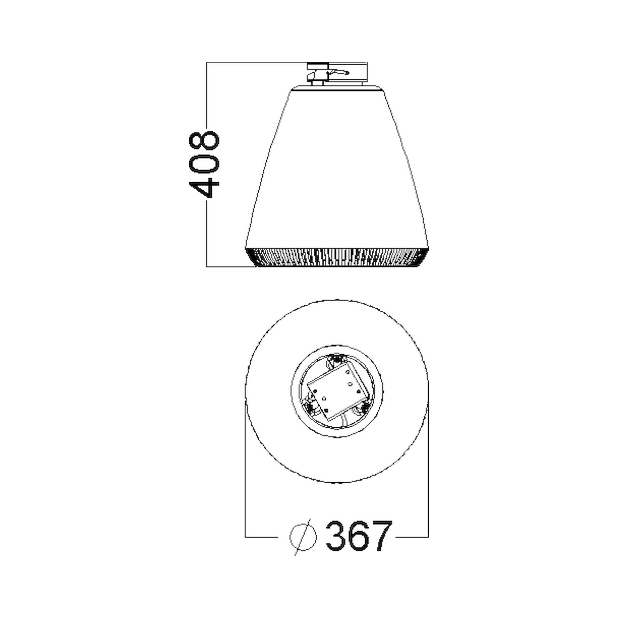 Glamox i82-P luminaire de rayonnage, 24242 lm, 4000 K, à gradation DALI