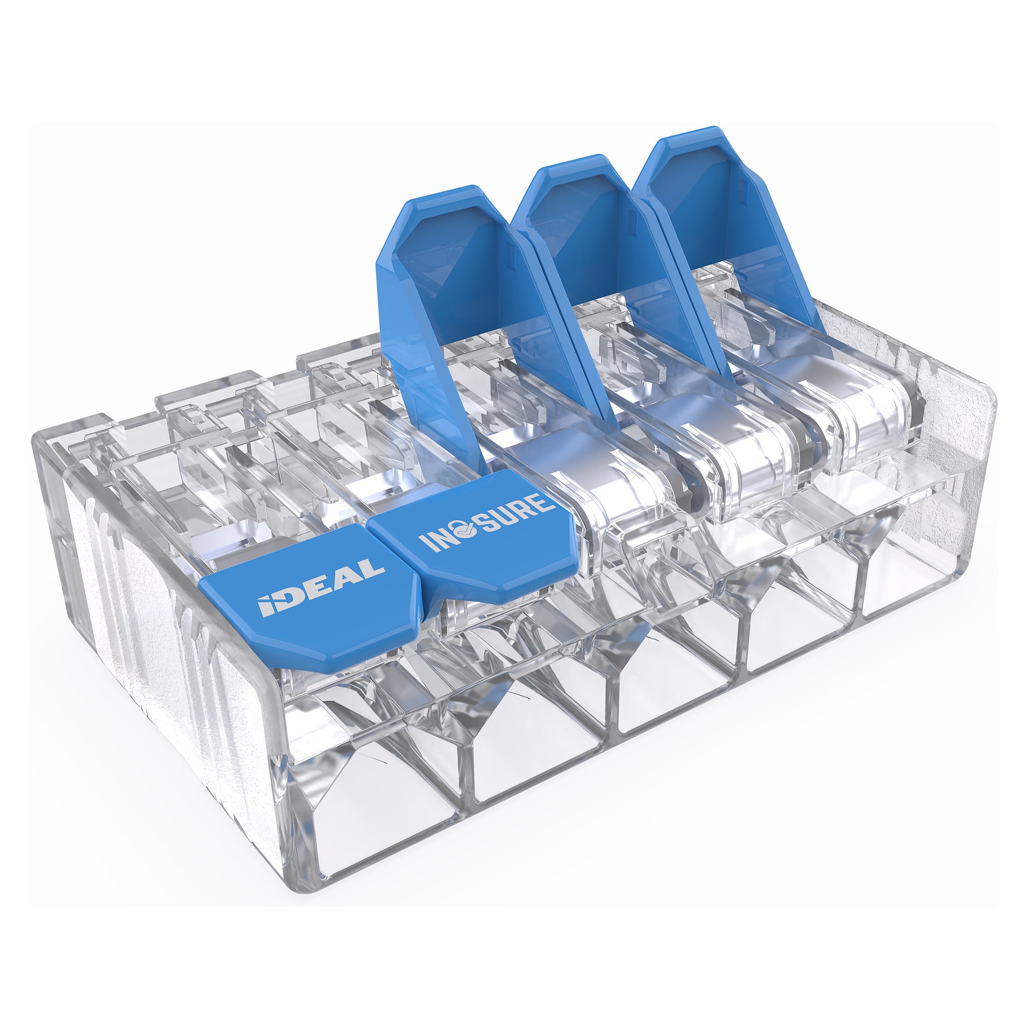 Hebelklemme Lever 6 mm², 5 Leiter, 0,5-6 mm², 41 A, Packung 15 Stück - IDEAL 30-00L35DE