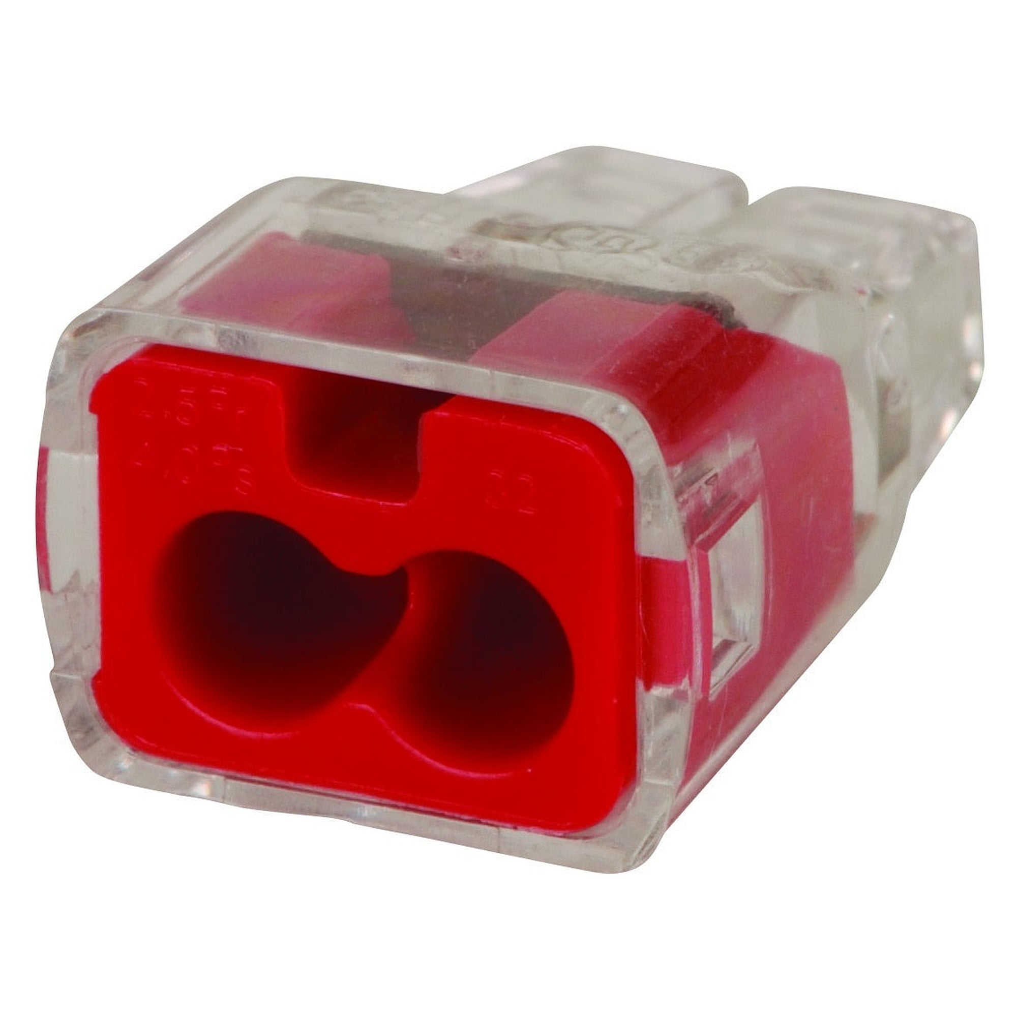 Steckklemme Push-In, 2 Leiter, 0,75-4 mm², 32 A, Rot, Packung 100 Stück - IDEAL 30-1032