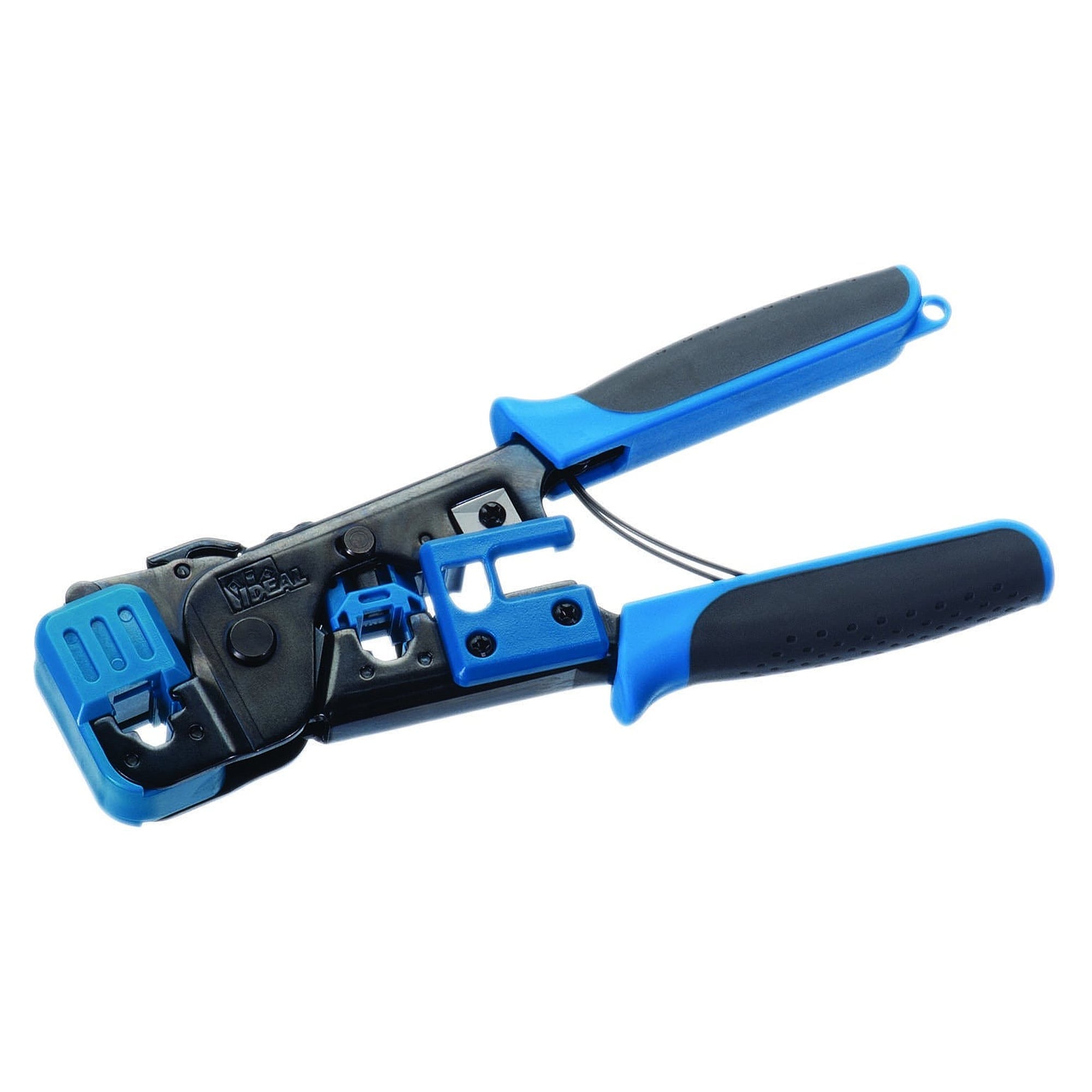 Telemaster ratchet crimp tool, RJ-45 and RJ-11, cuts, strips and crimps - IDEAL 30-496-001