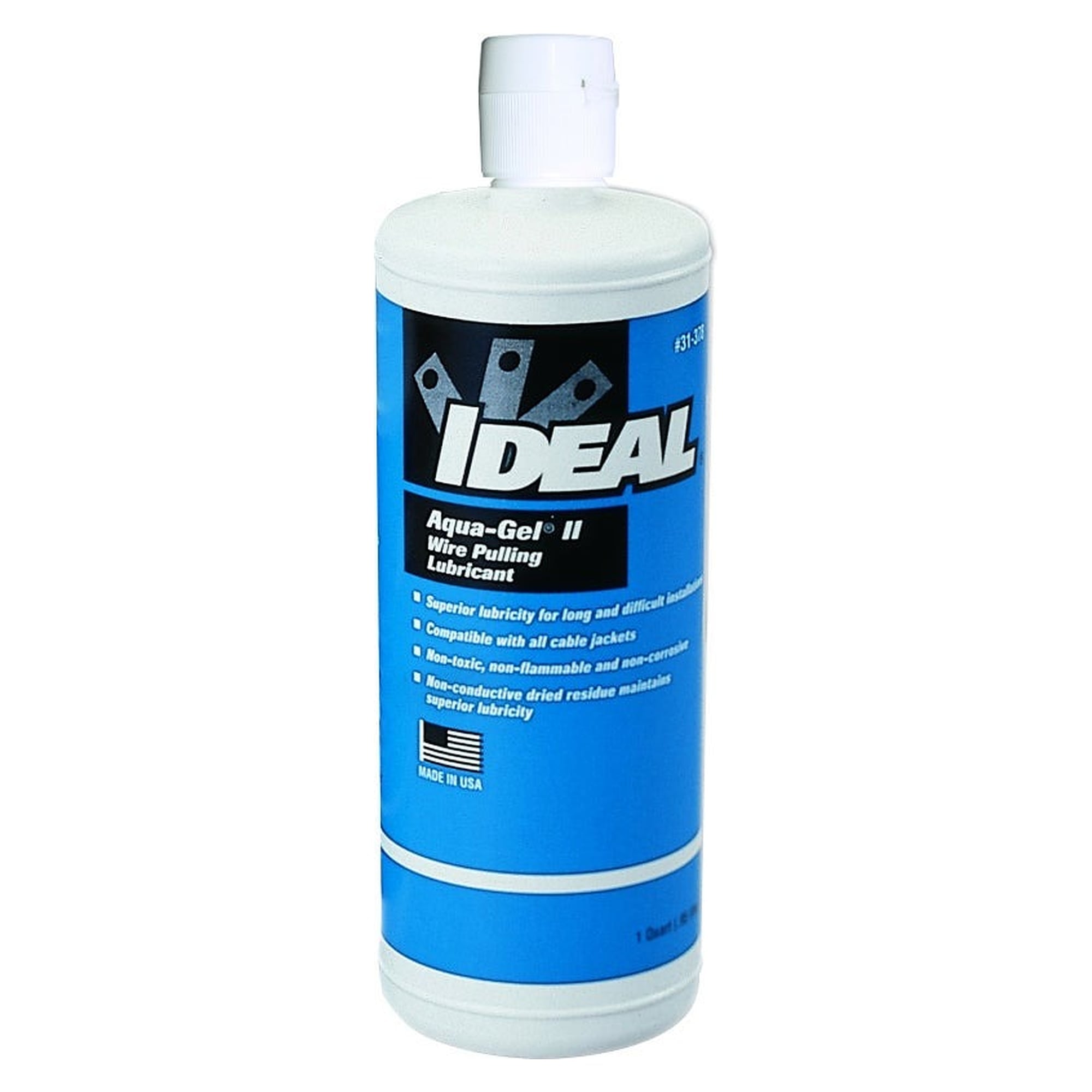 Lubrifiant de tirage Aqua-Gel II, à base de polymère, 0 à +82 °C, flacon de 1 quart env. 0,95 l - IDEAL 31-378