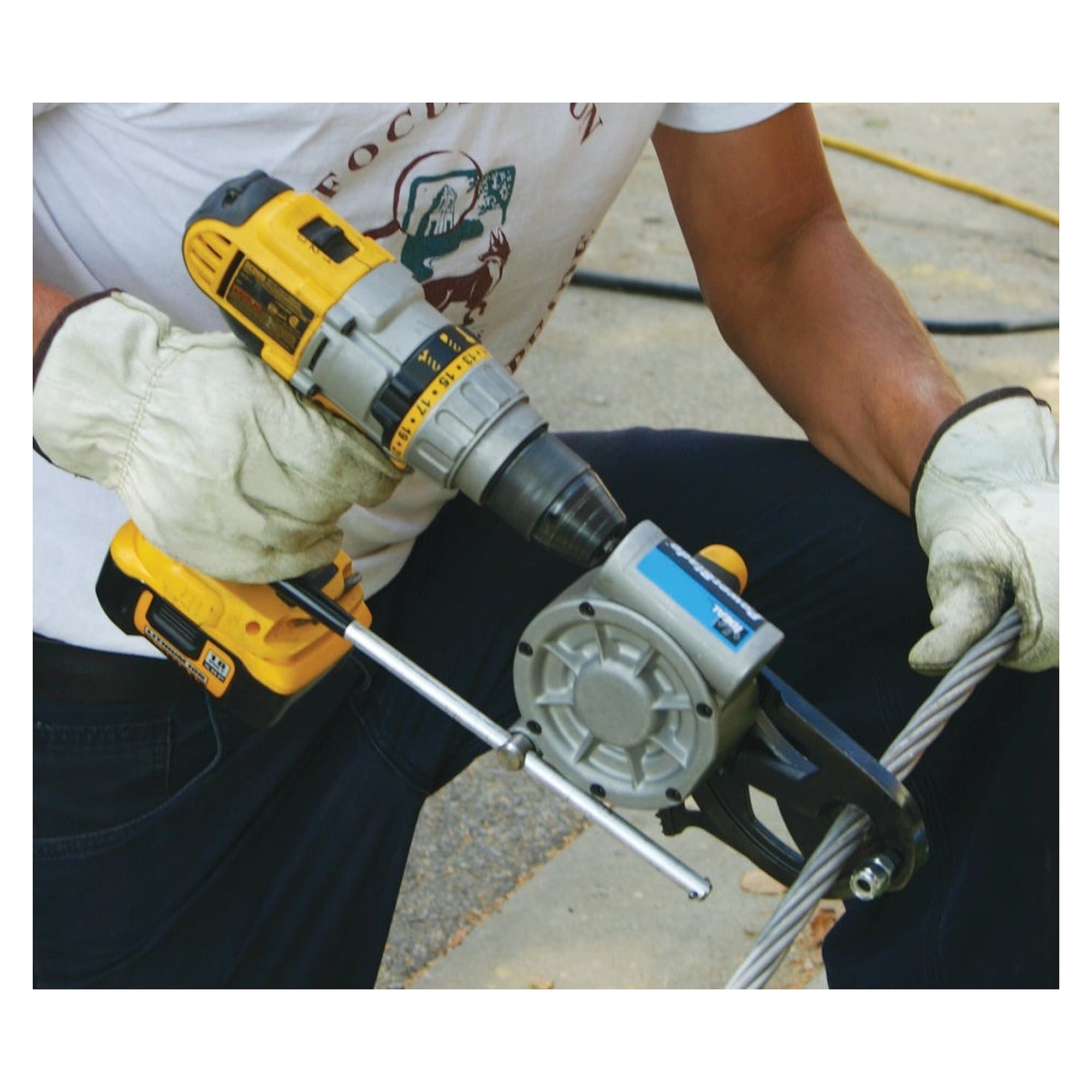 Kabelschneider PowerBlade, Aufsatz für Bohrgerät, Cu bis 380 mm², Al bis 506 mm²