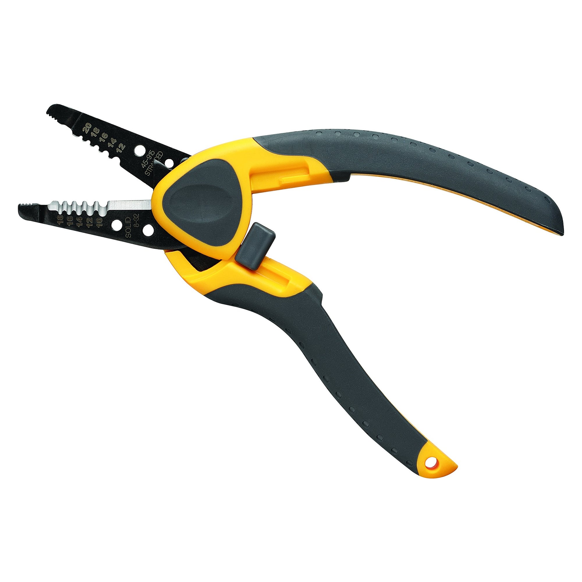 Pince à dénuder Kinetic Reflex Super, fil rigide 10-18 AWG, multibrin 12-20 AWG, verrou - IDEAL 45-915