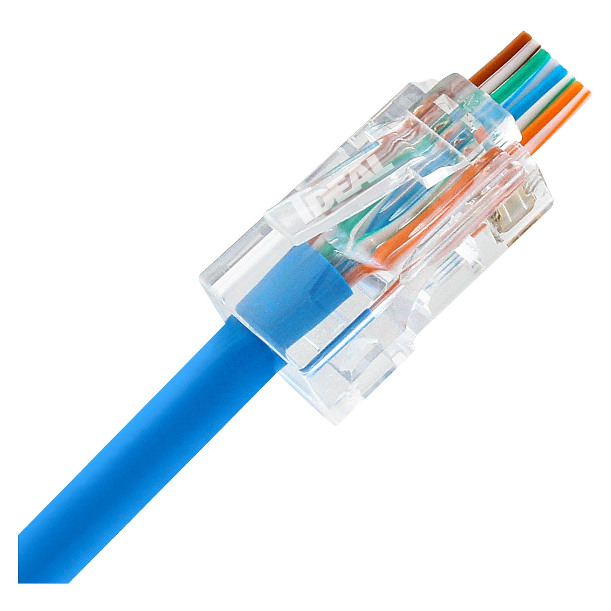 RJ-45 Modularstecker Feed-Thru Cat5e, Packung 25 Stück - IDEAL 85-370
