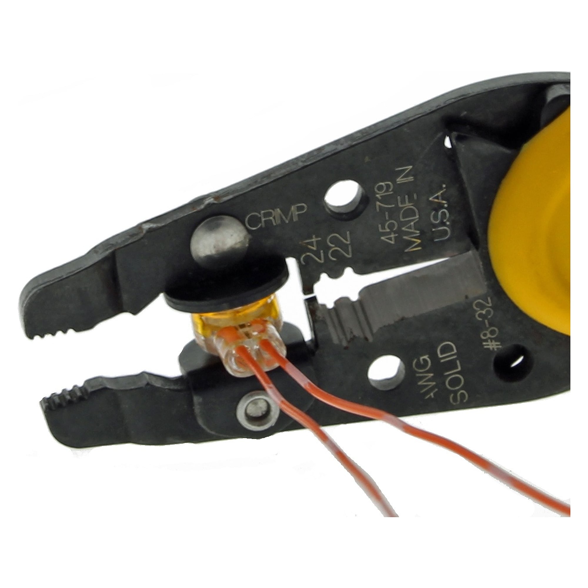 Schnellverbinder IDC UY, gelb, 2 Leiter, 22-26 AWG, gelgefüllt, Packung 25 Stück