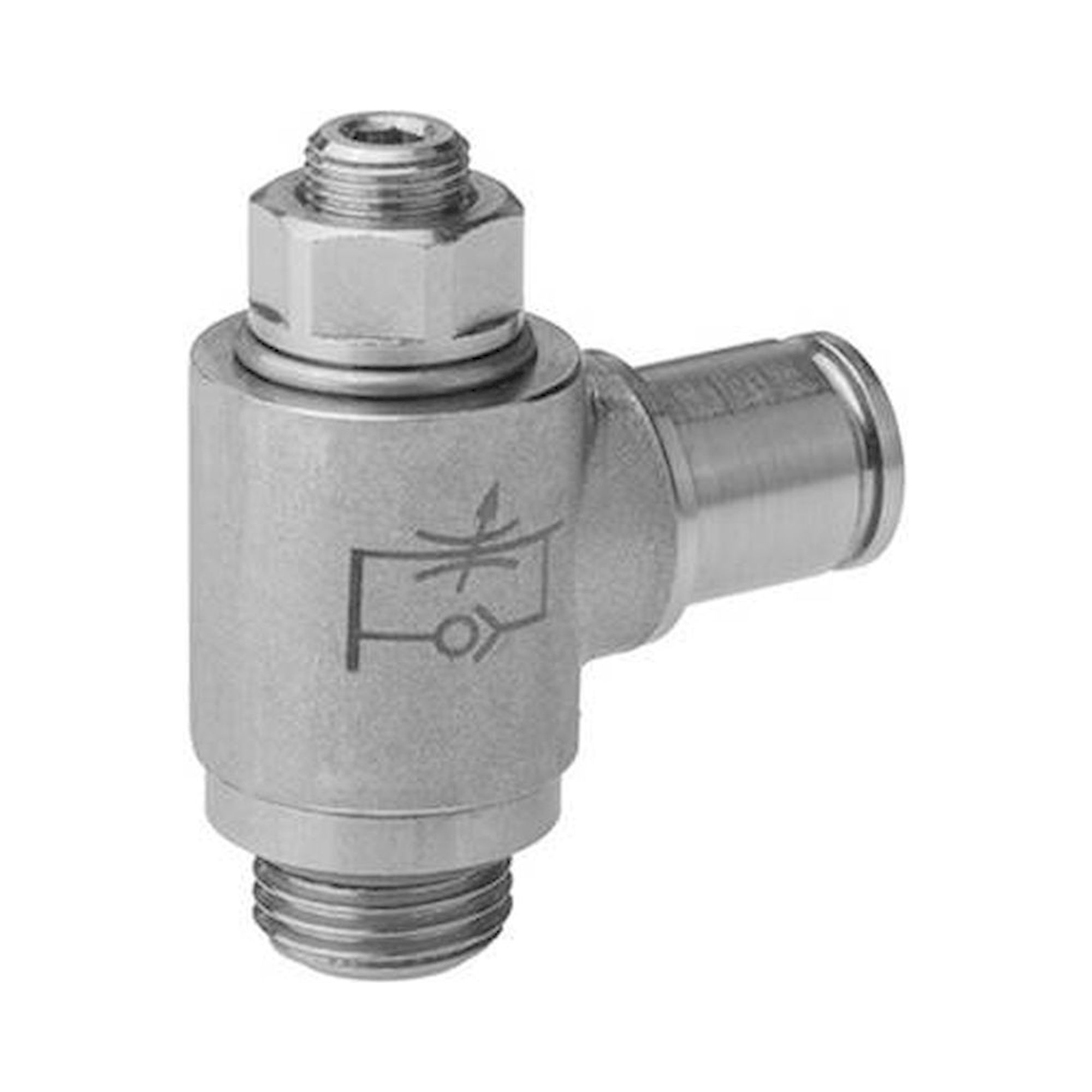 Aventics R412024752 (CC02-SL-G014-DA08-1_2) Drosselrückschlagventil, Edelstahl, Serie CC02-SL