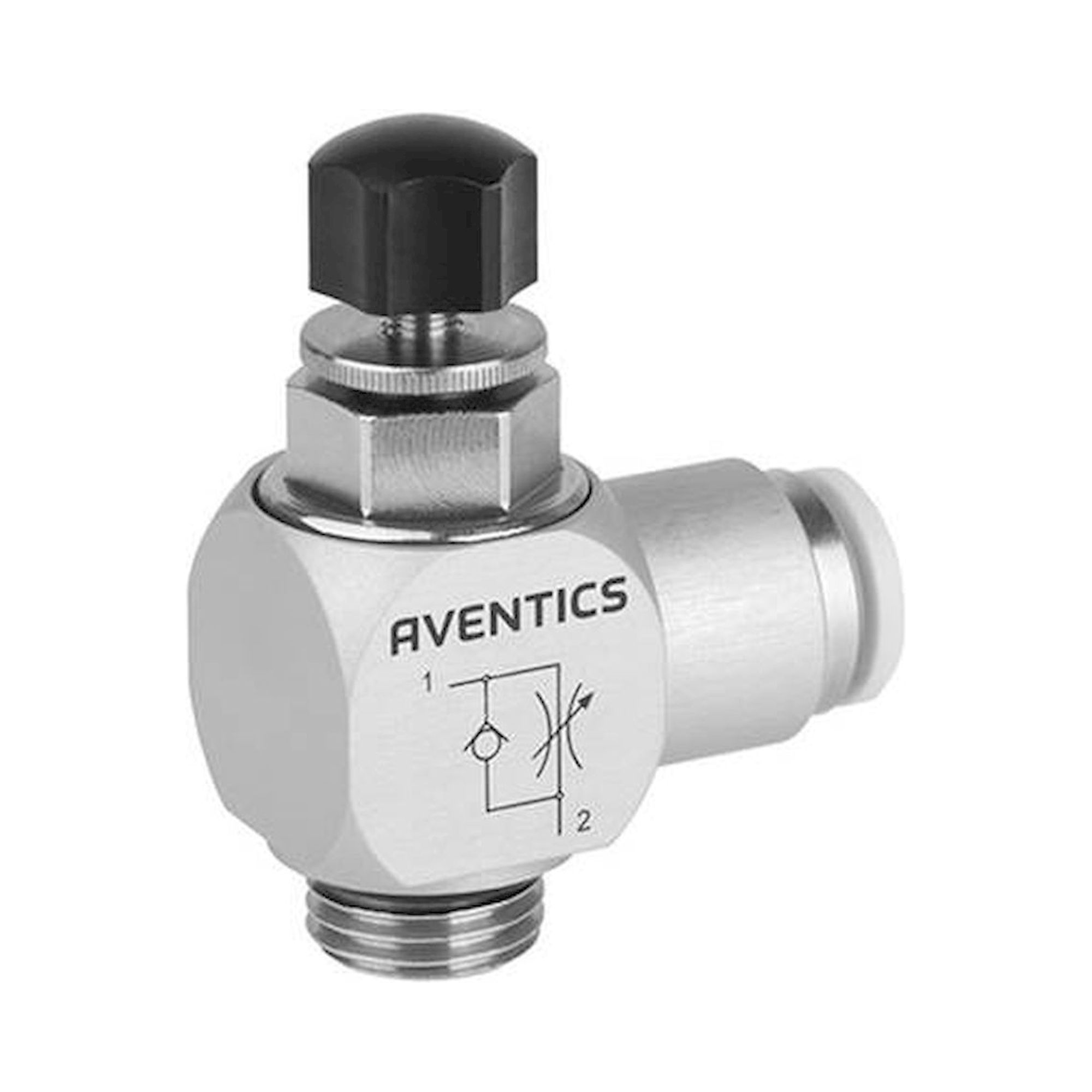 Aventics R412007614 (Throttle Check VLV ) Drosselrückschlagventil, Serie CC02-AL