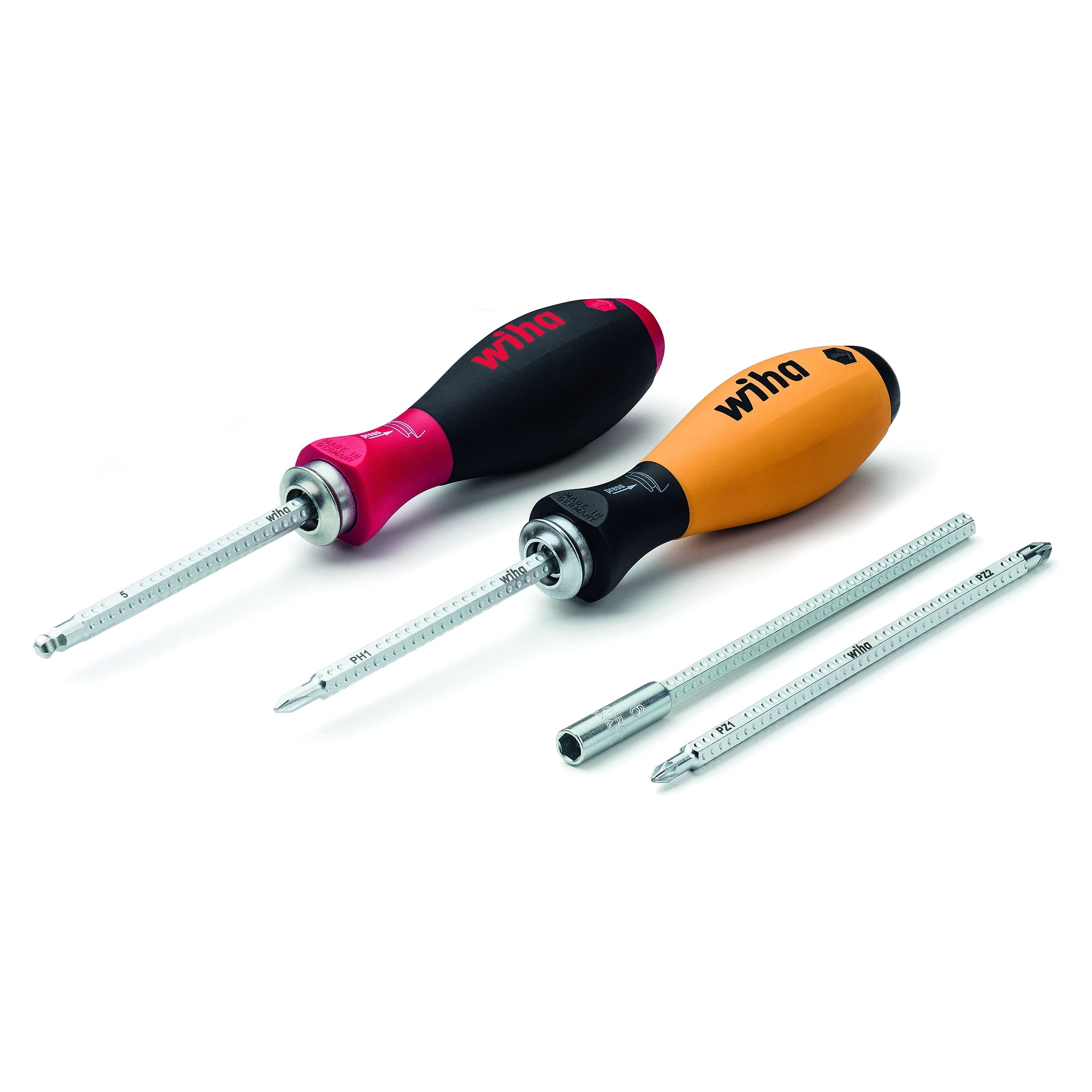 Schraubendreher-Set SYSTEM 6 mit Wechselklingen 12-tlg. inkl. Rolltasche - Wiha 03591