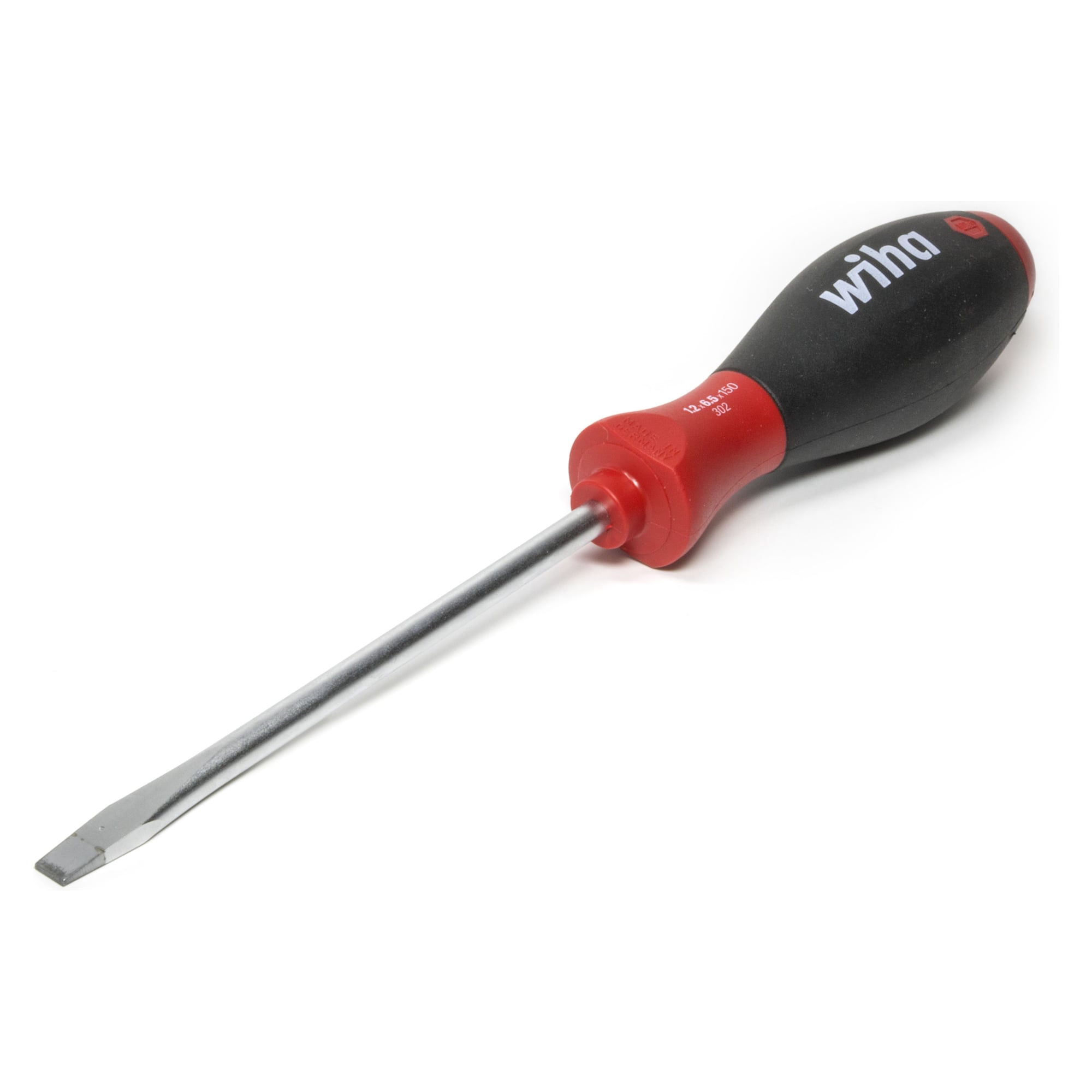 SoftFinish Slotted Screwdriver SB302 2.5 x 75 mm for Low-Lying Screws - Wiha 39591