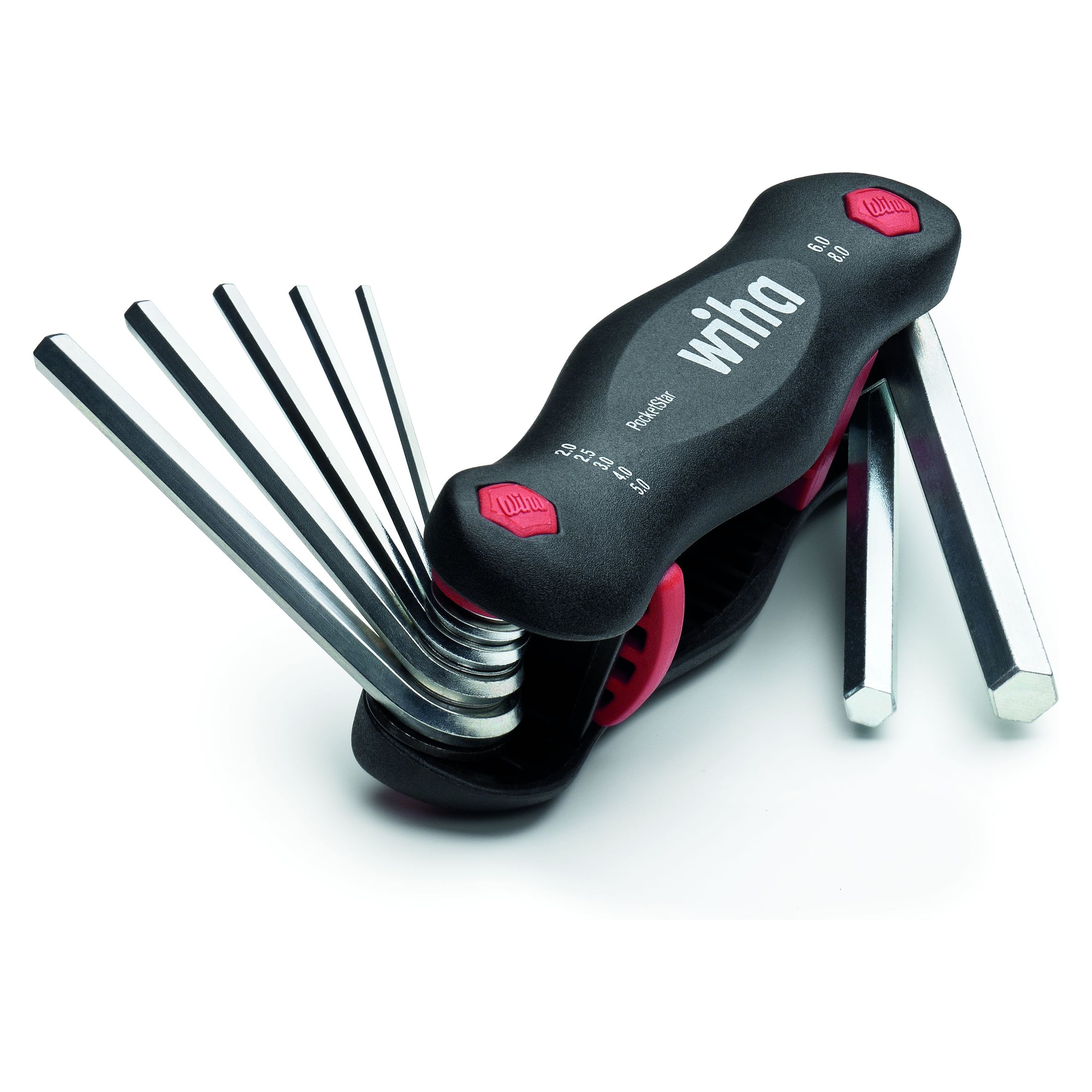 Multitool PocketStar Six pans 7 pcs avec accroche SB, 2-8 mm - Wiha 23041