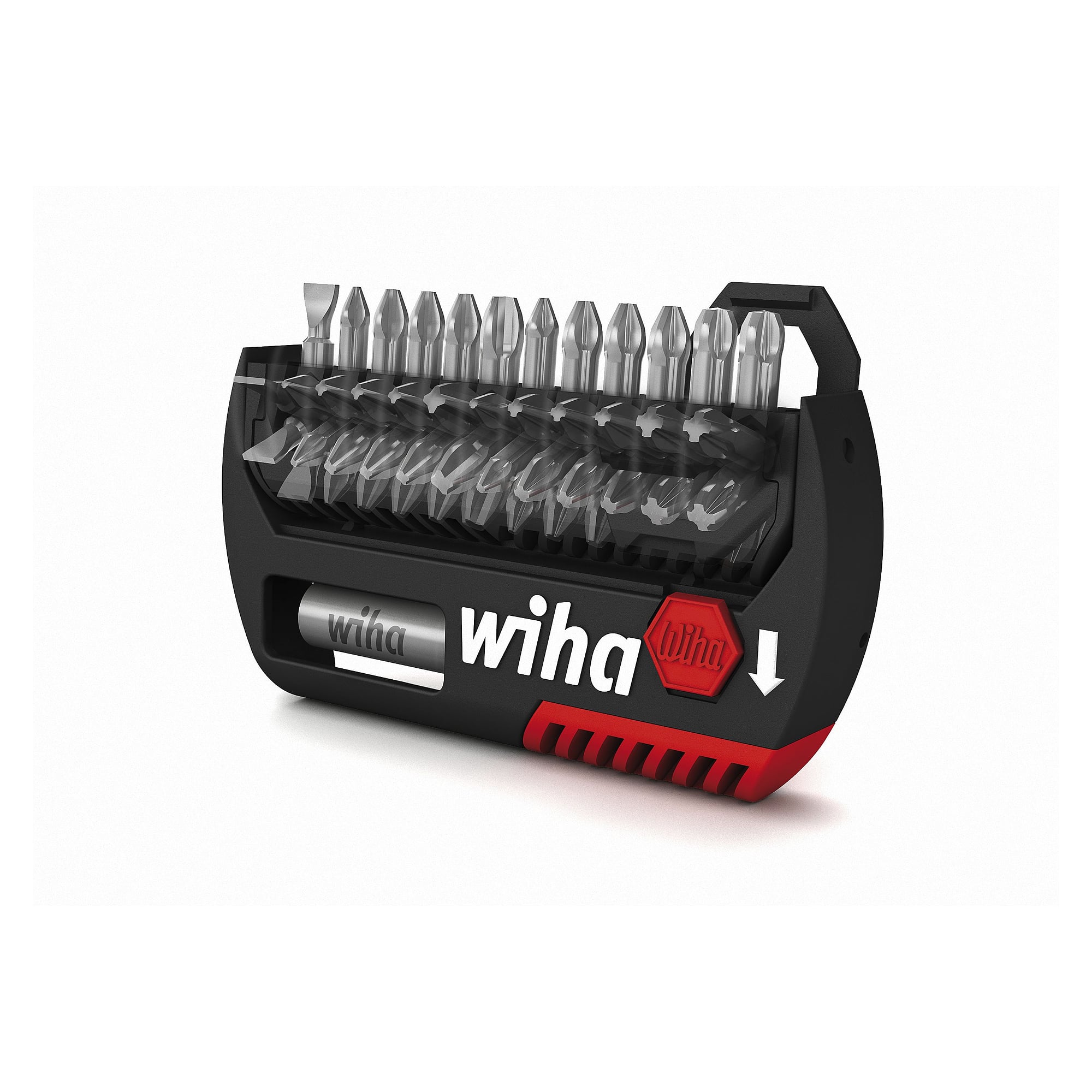 Coffret d'embouts FlipSelector TORX® T7-T40 Standard 25 mm, 13 pcs 1/4" - Wiha 39124