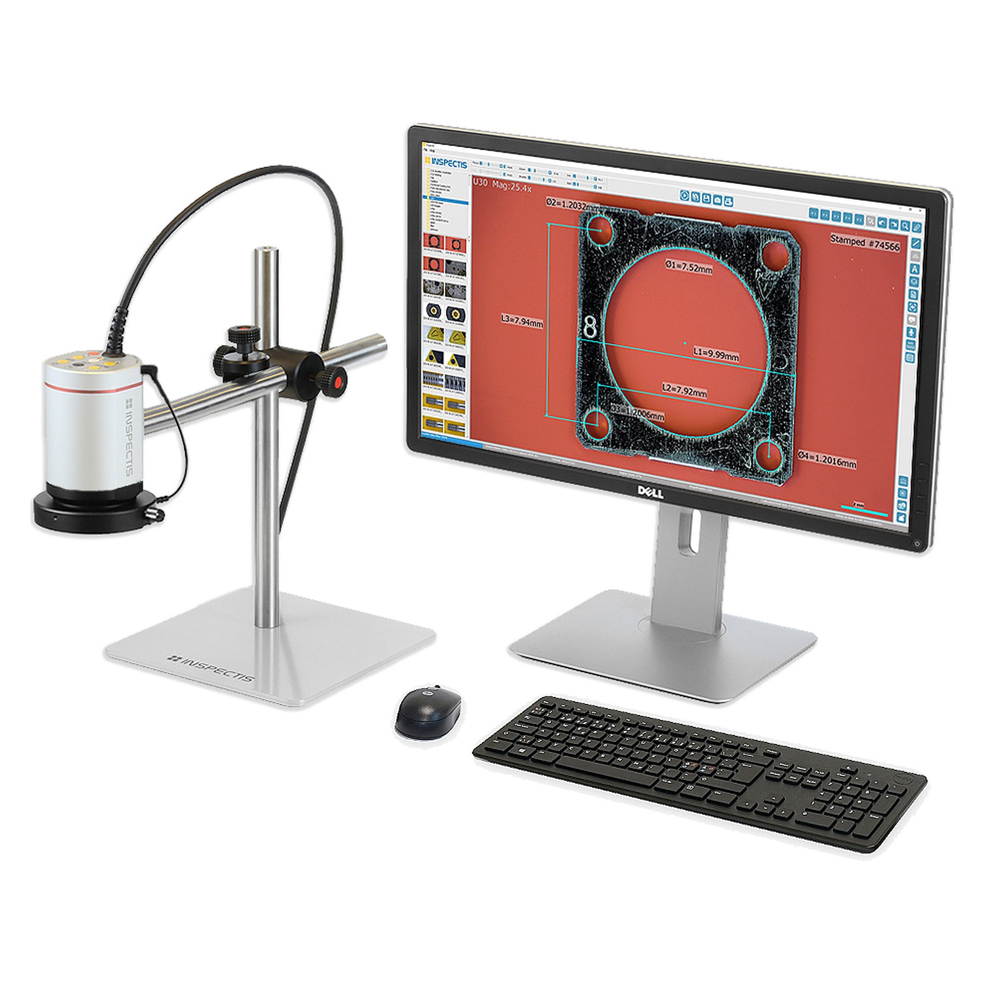 U30 4K Ultra-HD Digitalmikroskop, 30:1 Zoom, All-in-One, ESD-geschützt - Inspectis HD-015-E