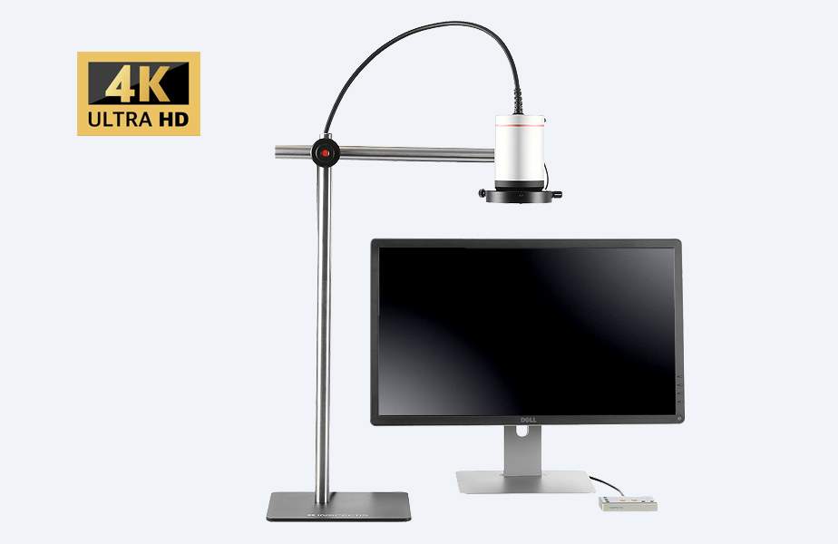 U30s LWD 4K Digitalmikroskop, 30:1 Zoom, Arbeitsabstand 350-550 mm, ESD-geschützt - Inspectis HD-016-WD500-E