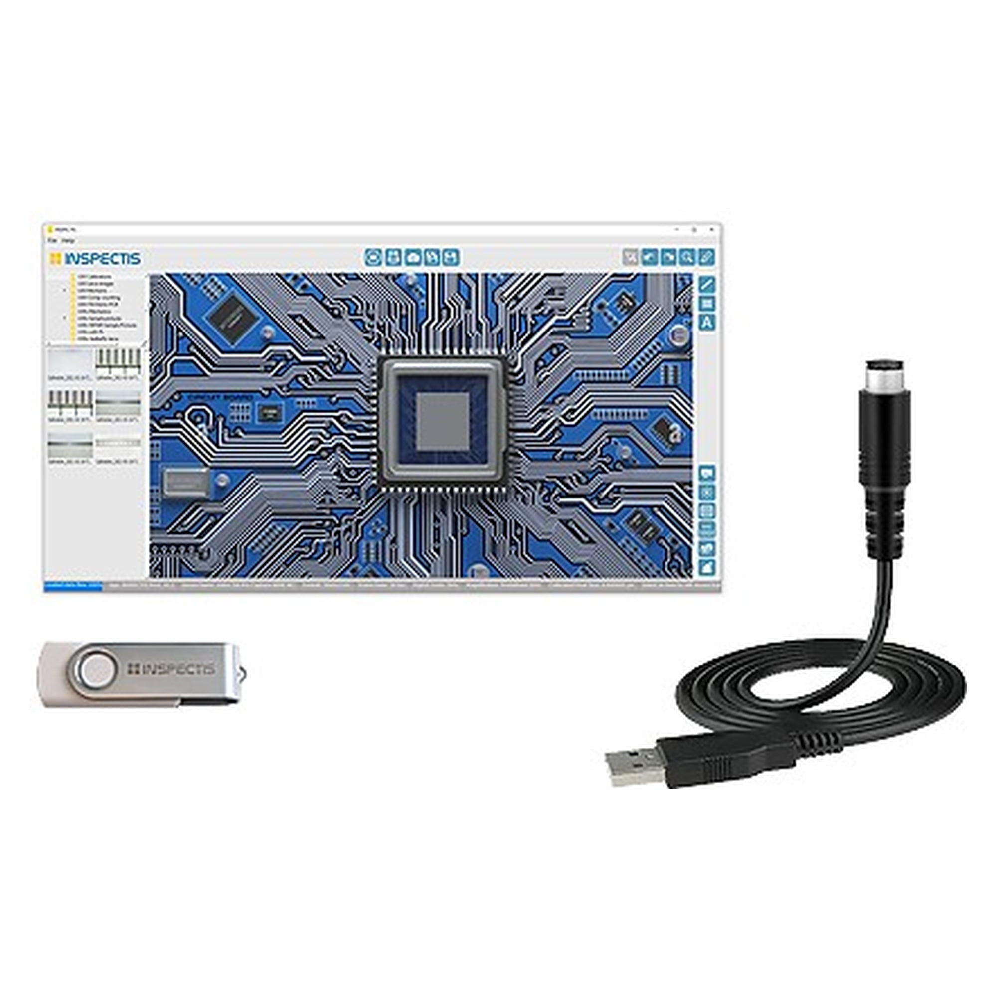 Capture vidéo 4K vers PCIe avec logiciel INSPECTIS Basics - Inspectis HD-045