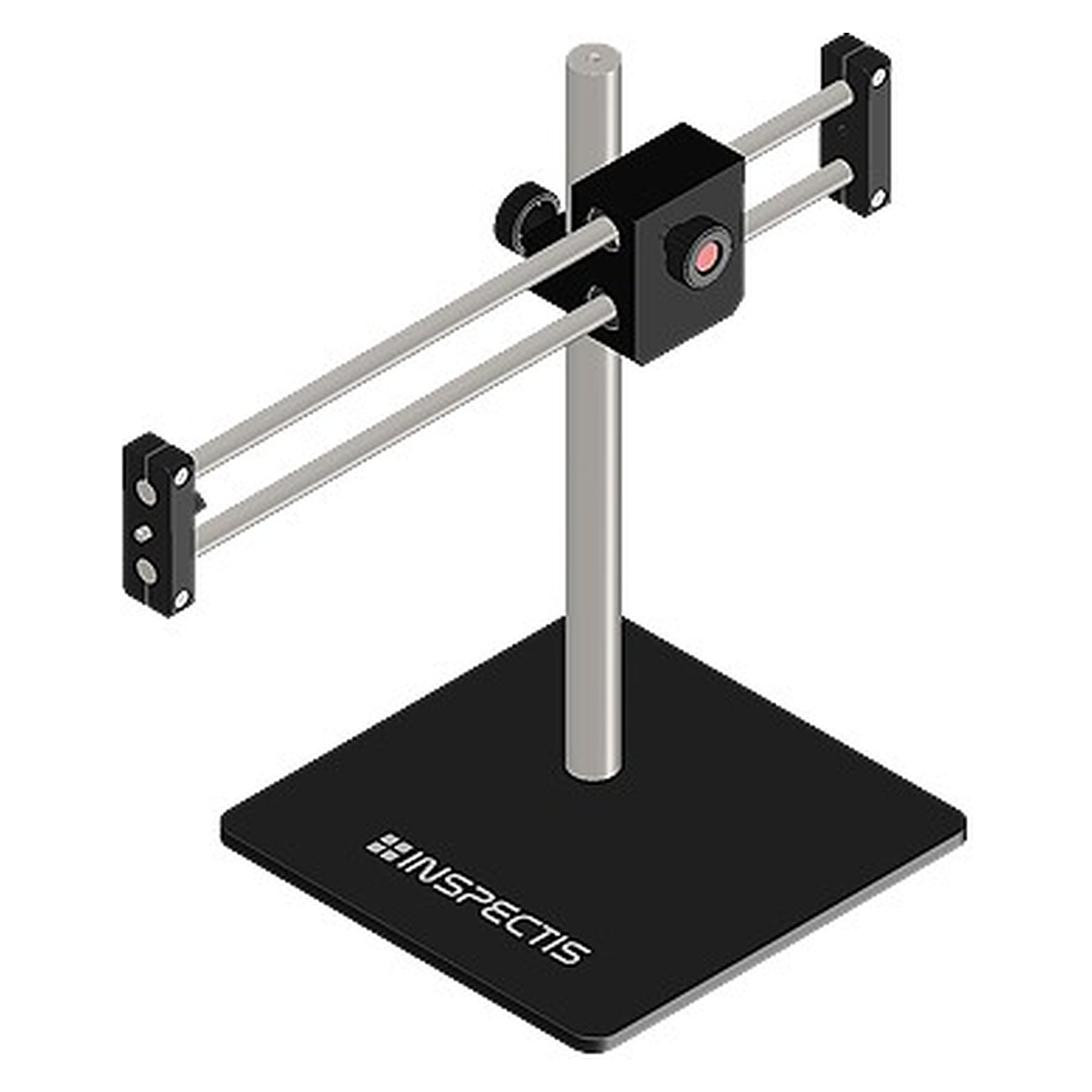 Statif double bras, grande base, protégé ESD, UNC 1/4-20 - Inspectis HD-071-E-LB