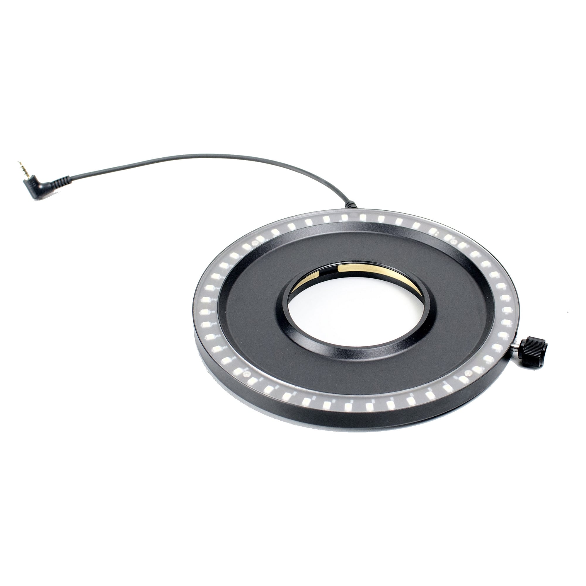 Weiße Ringleuchte große Apertur mit Diffusor und Dimmer - Inspectis HD-124-LA