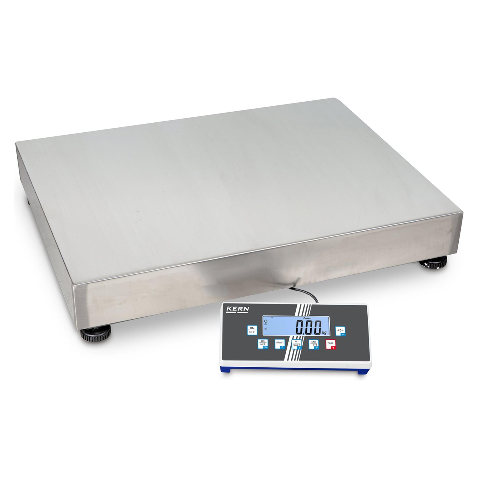 Industrie-Plattformwaage 300 kg / 600 kg Ablesbarkeit 0,1 kg / 0,2 kg - KERN IOC 600K-1M