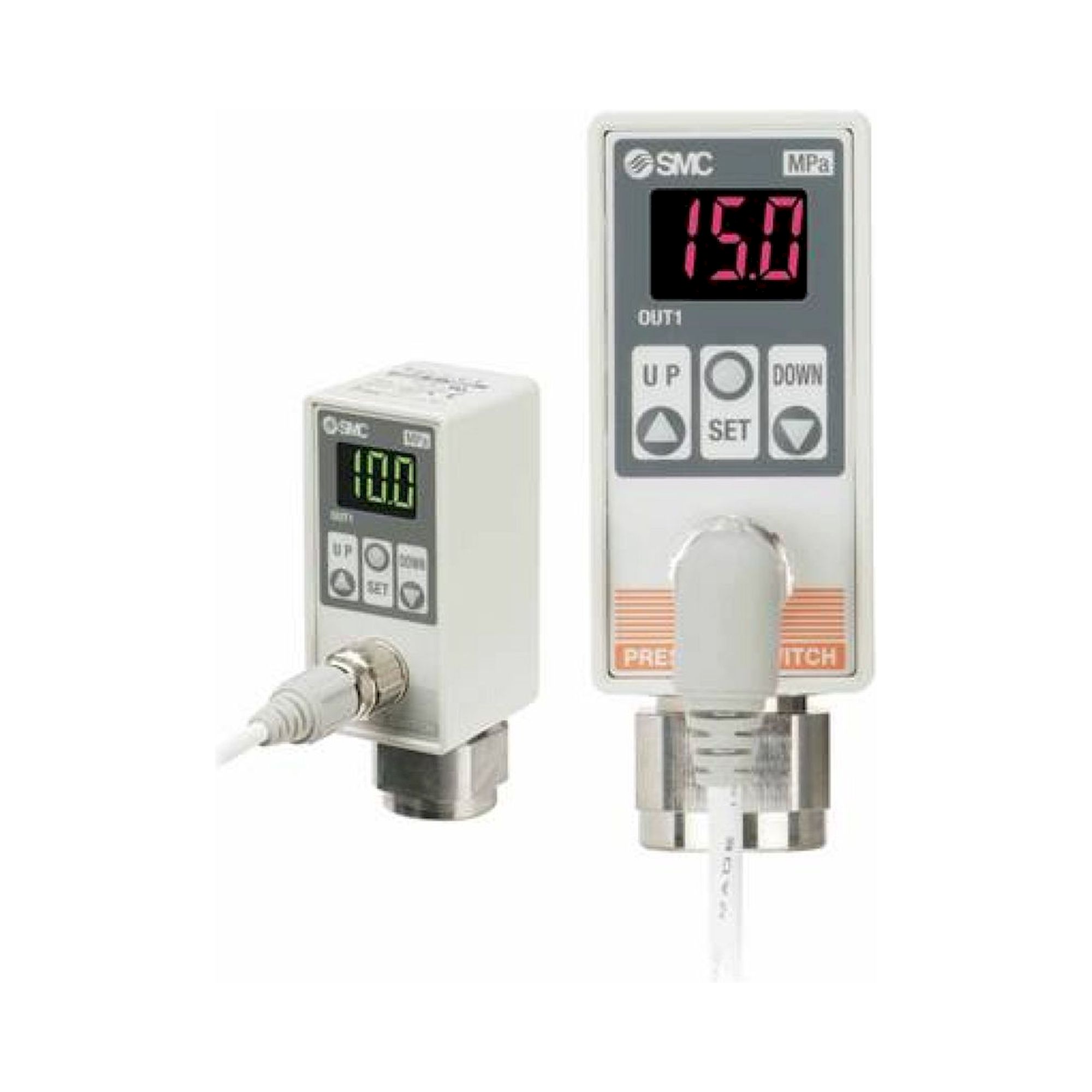 SMC ISE75H-F02-43. ISE75H, 2-Colour Display Digital Pressure Switch for General Fluids
