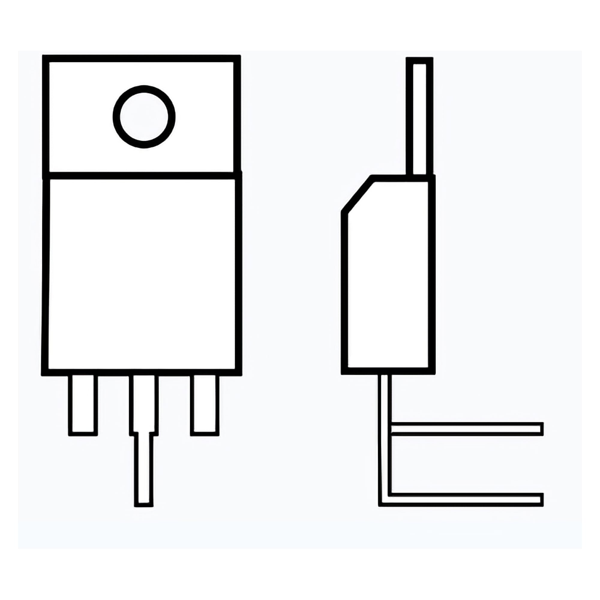 Outil pliage à 90 degrés avec patte centrale décalée de 5 mm TO220 pour Supercut/TOCF - Iteco 133100