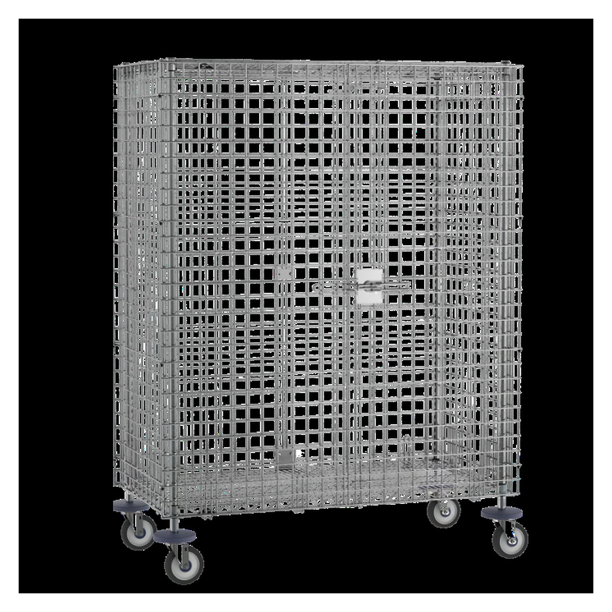 Chariot grillagé à 3 plateaux 750 x 350 mm avec housse PVC, non ESD - Iteco 7914189