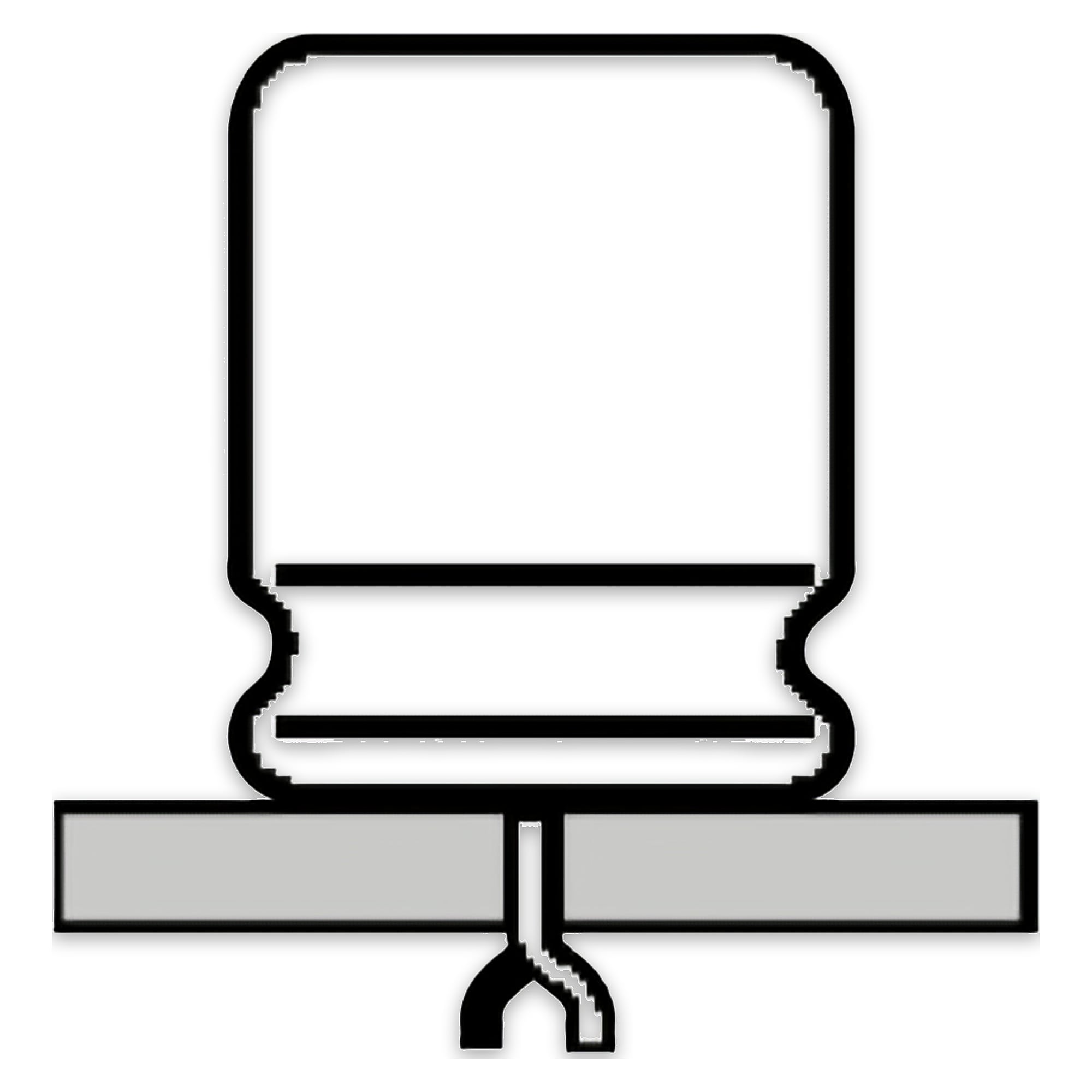 Die assembly body locked on PCB with lock-in for Supercut/RP - Iteco 7915158C
