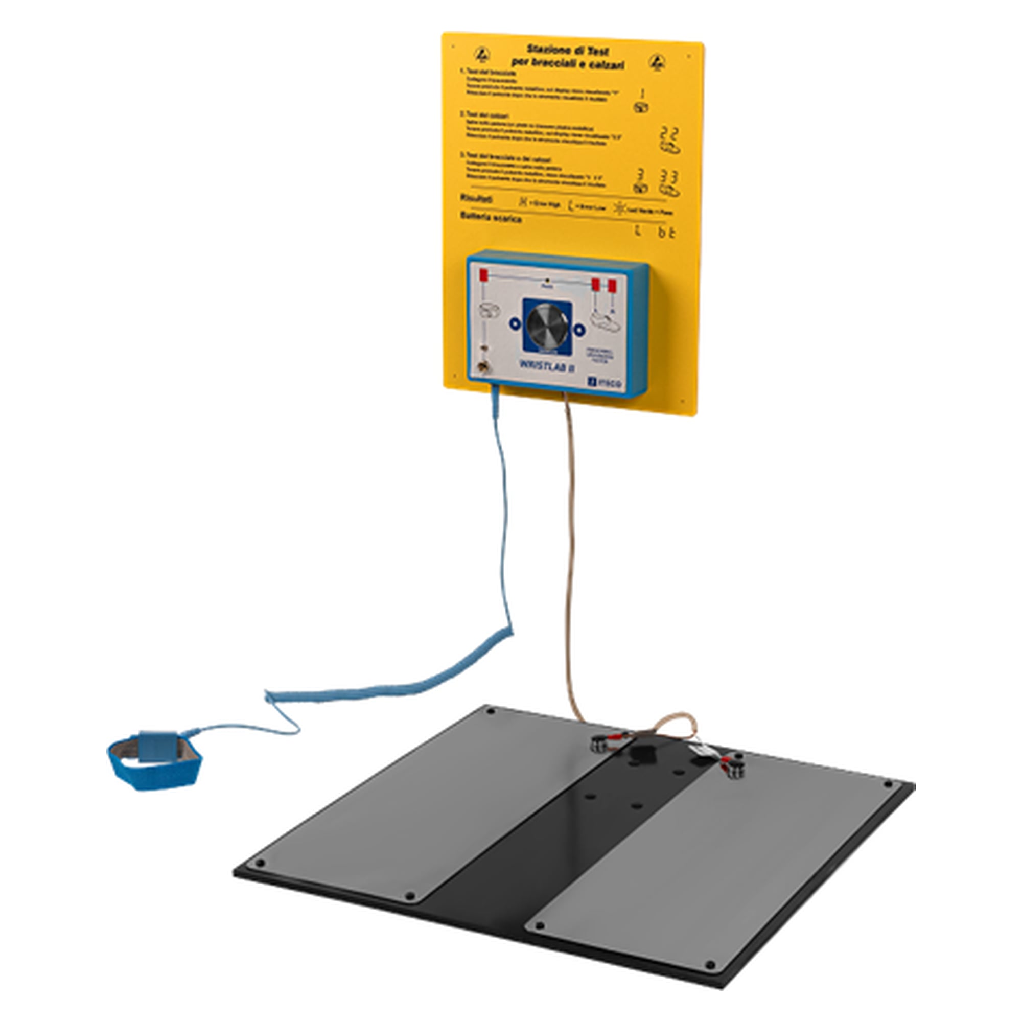 Station de test ESD Wristlab II ATEX 1 GΩ murale complète - Iteco 9264950.1G