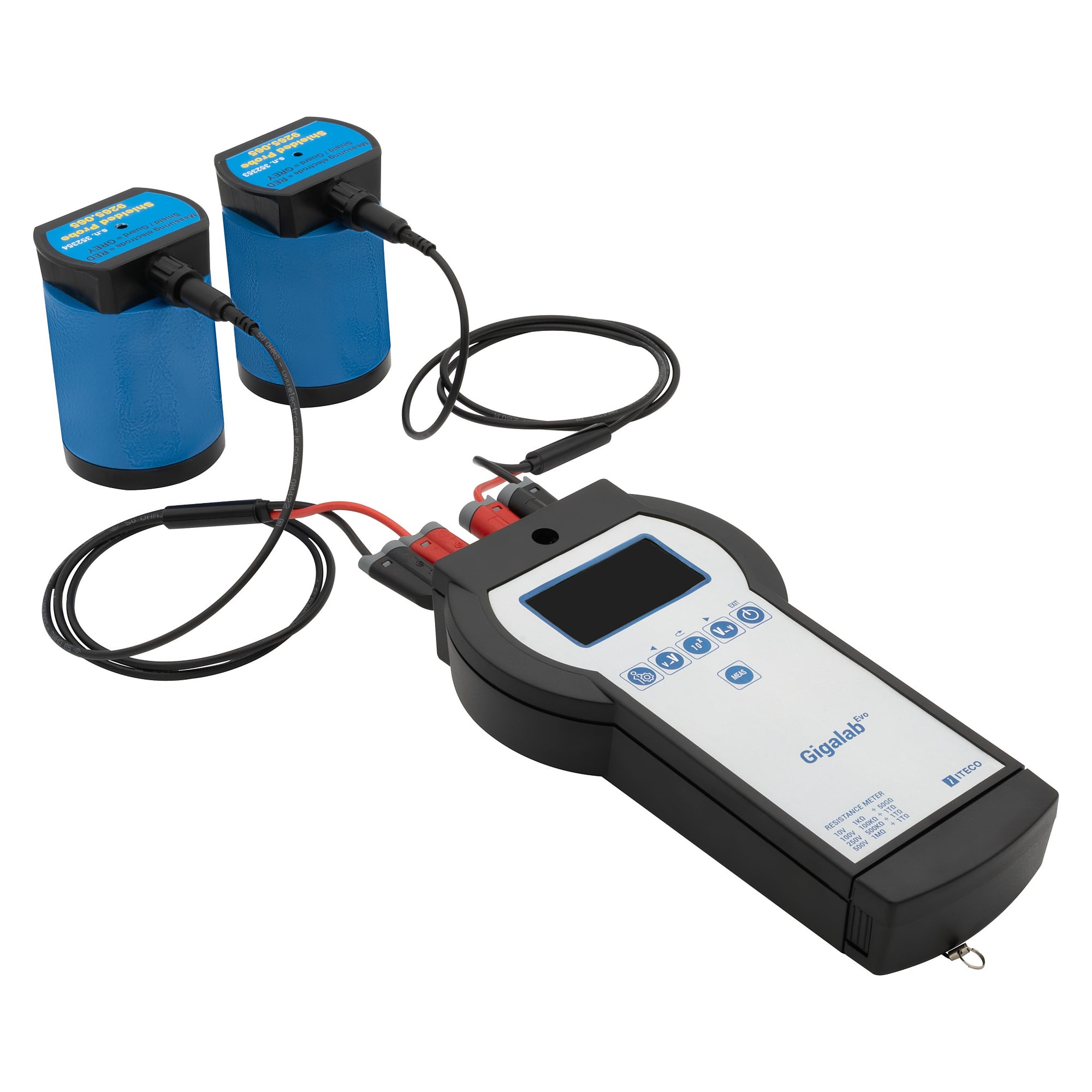 Messkoffer Gigalab EVO mit zwei Sonden und Batterien, bis 1 TOhm - Iteco 9265064