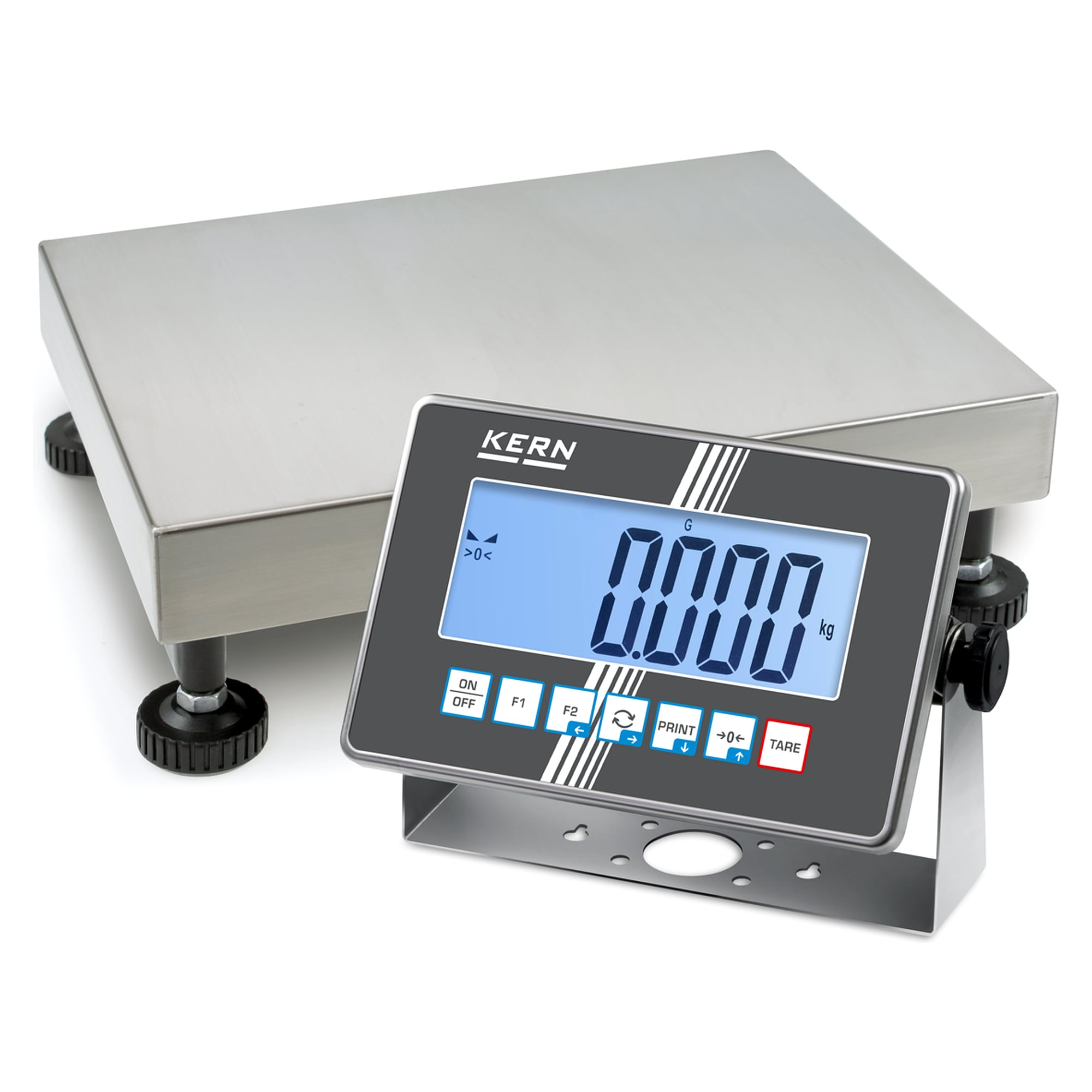 IoT-Line Plattformwaage mit Edelstahl-Auswertegerät 60 kg Ablesbarkeit 0,002 kg - KERN IXC 60K-3