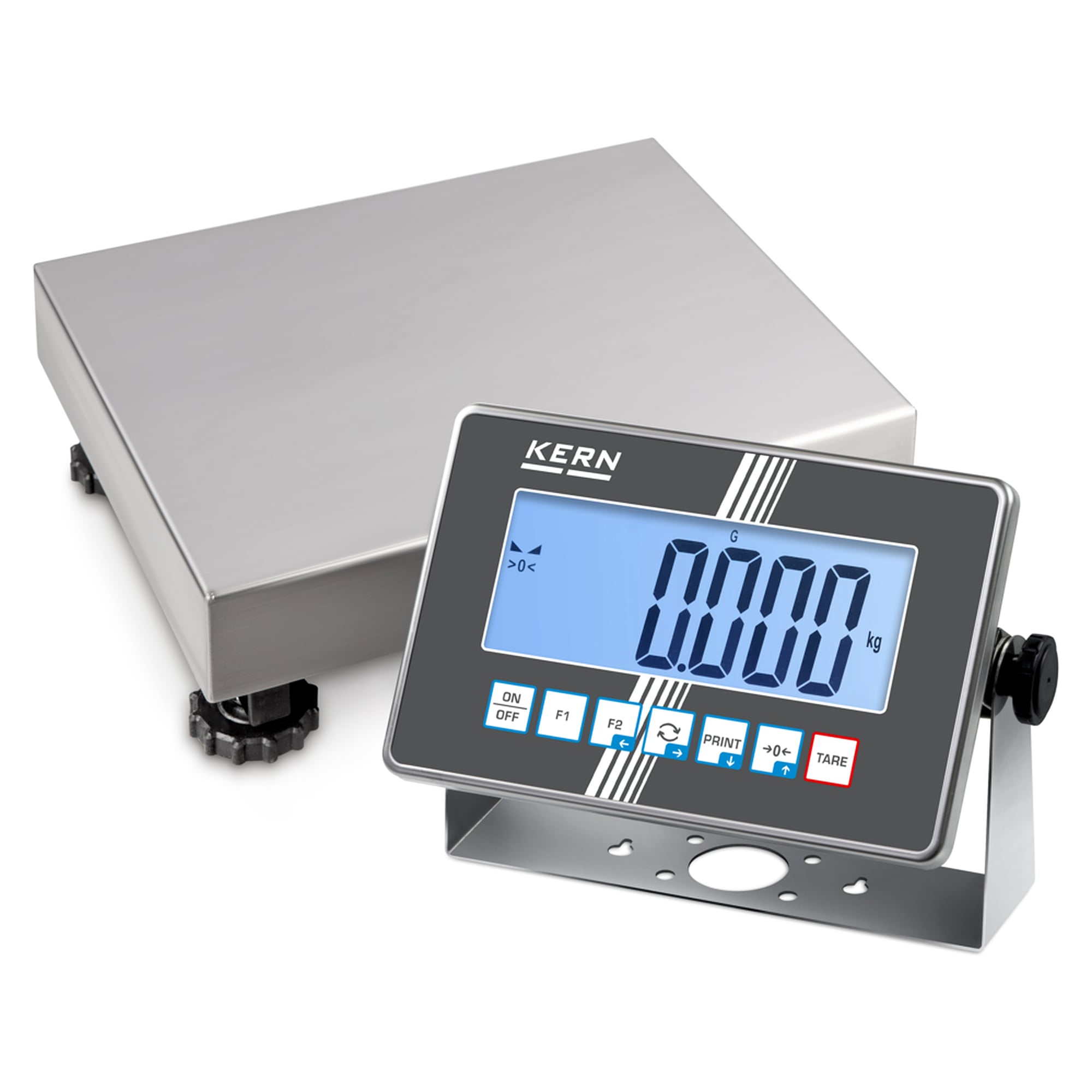 IoT-Line Plattformwaage mit Edelstahl-Auswertegerät 3 kg / 6 kg Ablesbarkeit 0,001 kg / 0,002 kg - KERN IXC 6K-3M