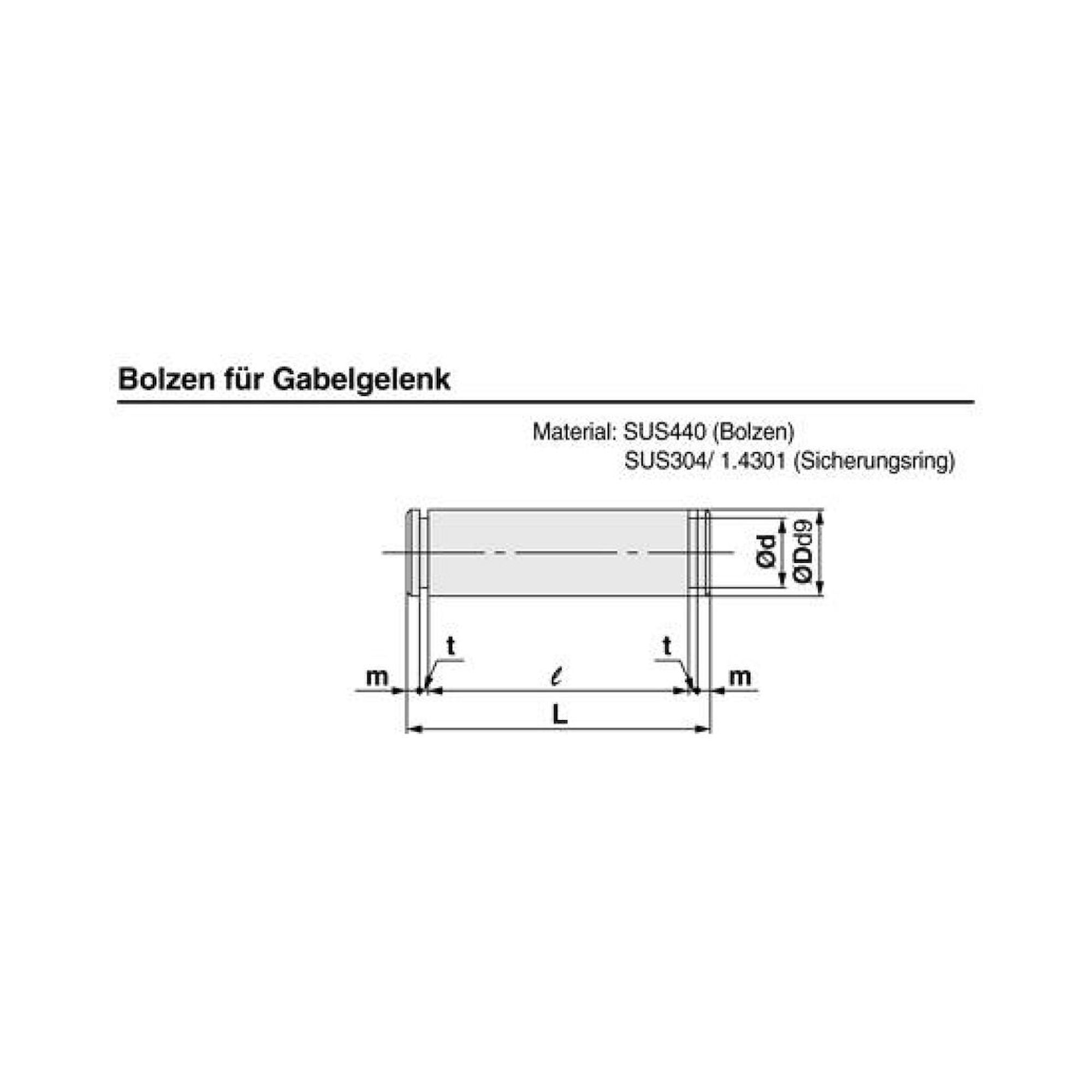 SMC IY-G04. Bolzen - IY