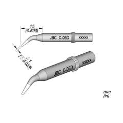 JBC 550200. C-05D Panne à souder pour fer à souder 14ST