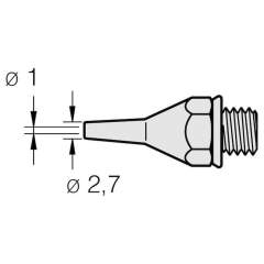 JBC 320005. Desoldering tip for 3040000 / 75 W, Classic-series, 21DE