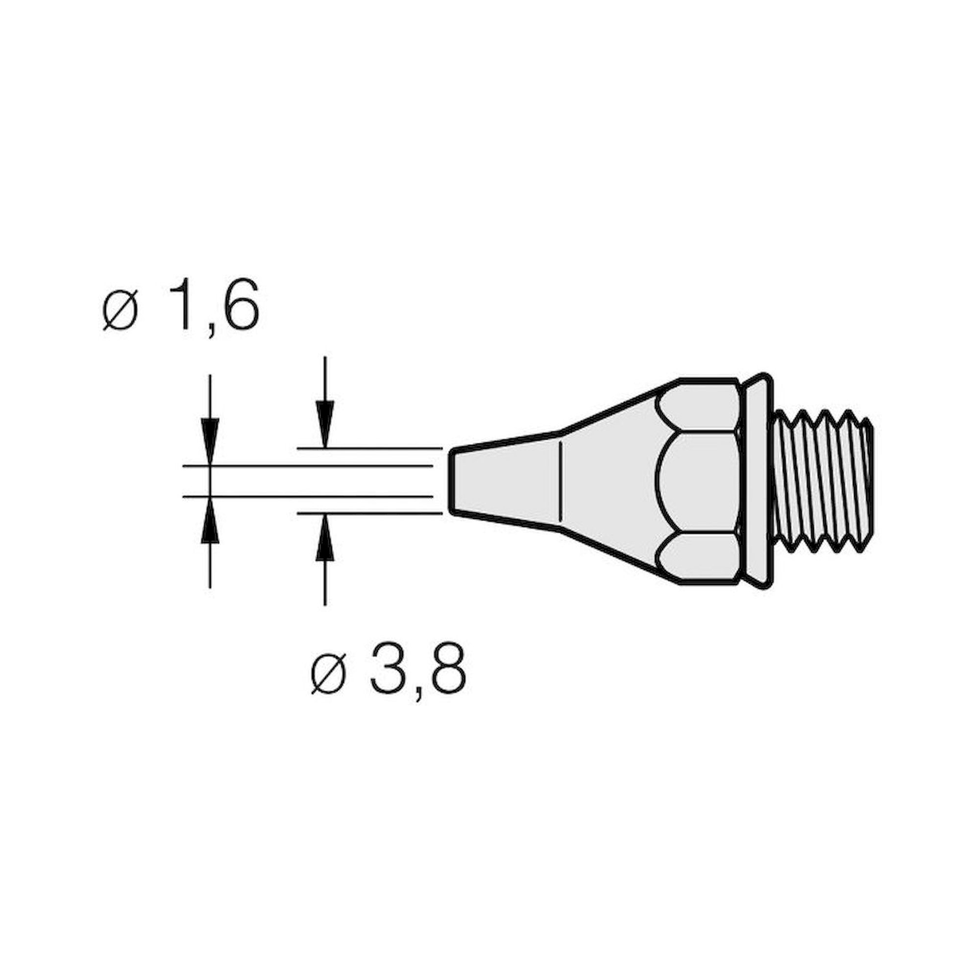 JBC 320800. Desoldering tip for 3040000 / 75 W, Classic series, 25DE