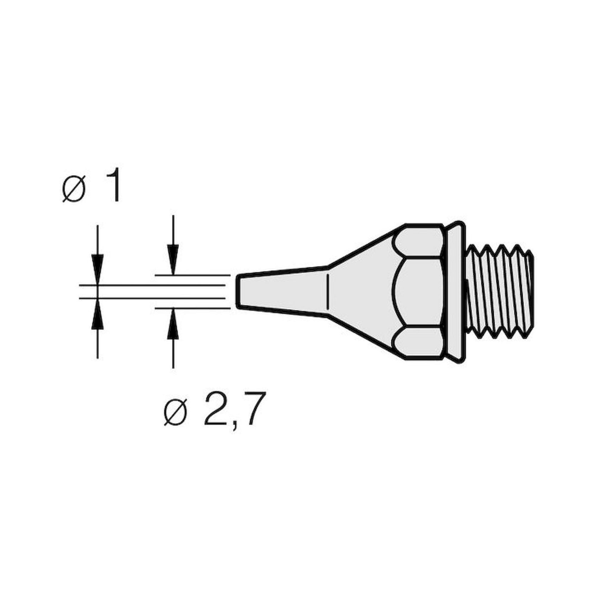 JBC 321100. Desoldering tip for 3040000 / 75 W, Classic series, 30HT