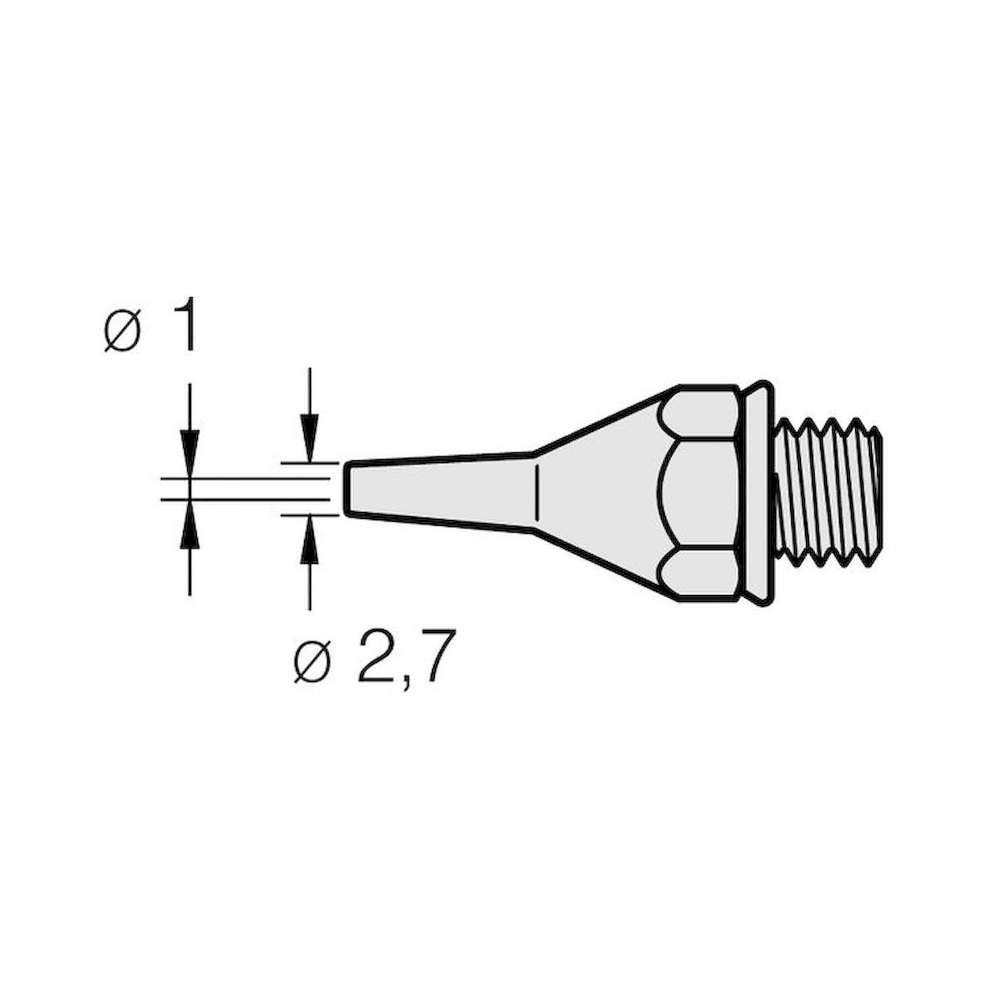 JBC 321200. Desoldering tip for 3040000 / 75 W, Classic series, 31HT