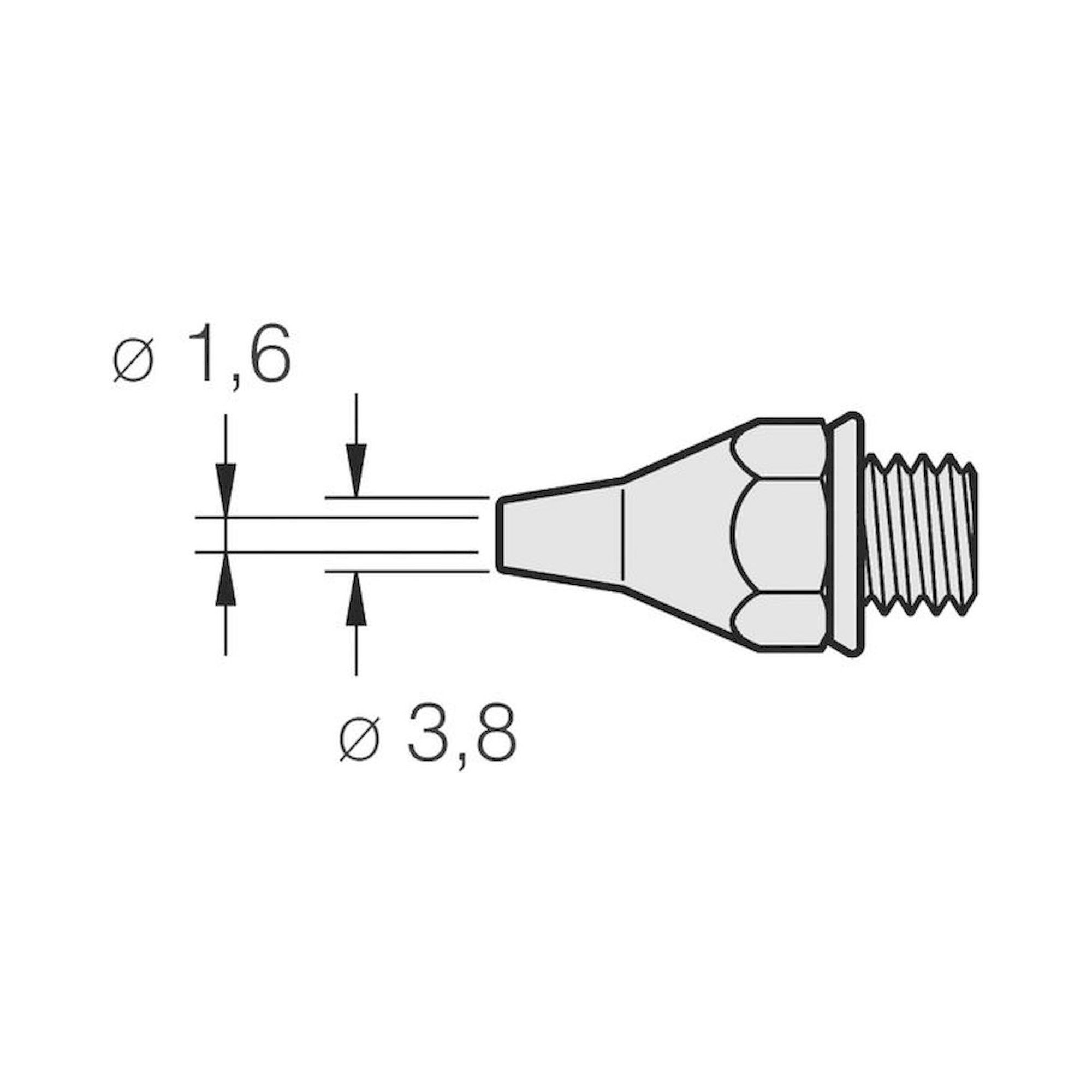 JBC 321500. Desoldering tip for 3040000 / 75 W, Classic series, 35HT