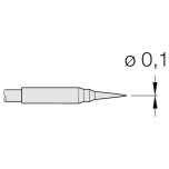 JBC C105101. Soldering tip conical, D: 0.1 mm, straight, ro with, C105101