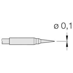 JBC C105101. Soldering tip conical, D: 0.1 mm, straight, ro with, C105101