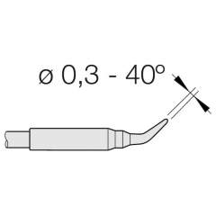 JBC C105105. Soldering tip conical bent, D: 0.3 mm, C105105