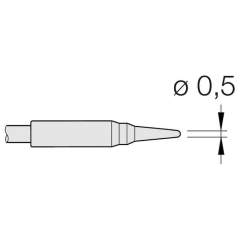 JBC C105106. Soldering tip conical, D: 0.5 mm, straight, ro with, C105106