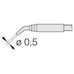 JBC C105110. Soldering tip conical bent, D: 0.5 mm, C105110