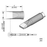 JBC C115223. Chisel-shaped soldering tip, 2.4x0.6 mm, C115223