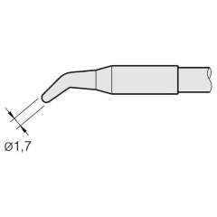 JBC C130409. Soldering tip, conical, curved, D: 1.7 mm, C130409