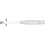 JBC C210005. Soldering tip for T210-A / T210-NA, ro with, straight, C210005