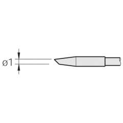 JBC C210006. Soldering tip for T210-A / T210-NA, ro with, bevelled, C210006