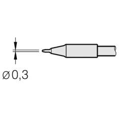 JBC C210016. Soldering tip for T210-A / T210-NA, pointed, straight, C210016