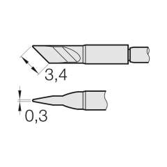 JBC C210018. Lötspitze für T210-A/T210-NA, klingenförmig, C210018