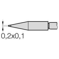 JBC C210019. Soldering tip for T210-A / T210-NA, chisel-shaped, straight, C210019