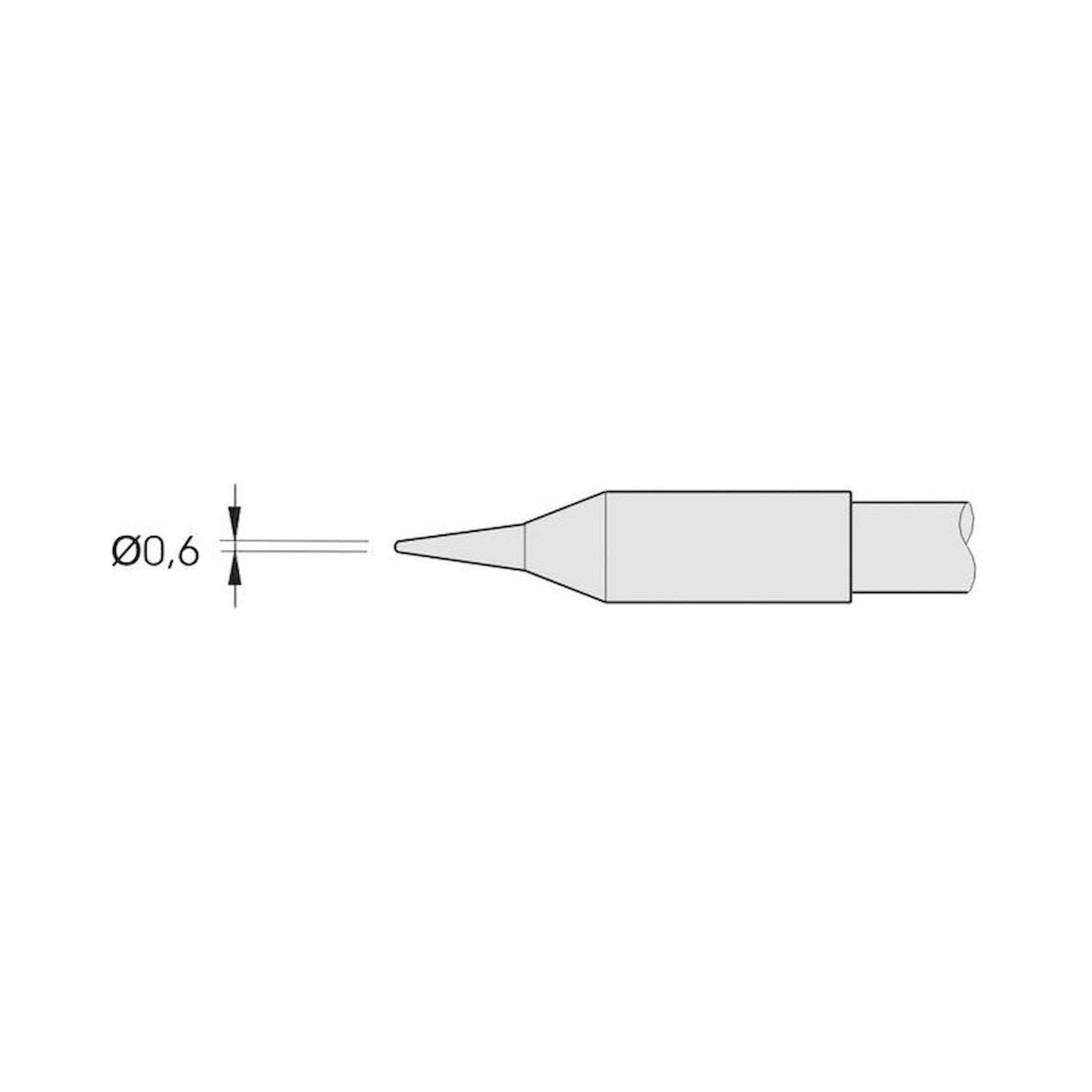 JBC C245001. Soldering tip conical, D: 0.6 mm