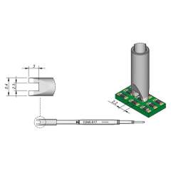 JBC C245017. Desoldering tip chip 2,2 mm, C245017